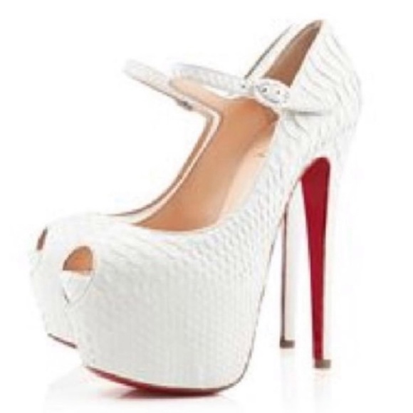 Christian Louboutin Shoes - CHRISTIAN LOUBOUTIN Matte Python Lady Highness 160